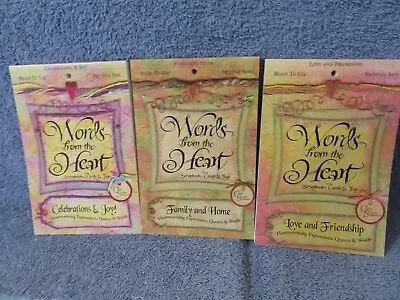 Words From The Heart FAMILY & HOME-LOVE & FRIENDSHIP-CELEBRATIONS & JOY Lot Of 3 • $2.99