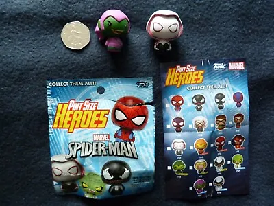Marvel Spiderman – Pint Size Heroes – Blind Bag – Spider Gwen & Green Goblin BN • £6
