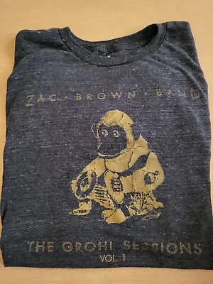 Zac Brown Band The Grohl Sessions T Shirt Size XXL Gray • $15