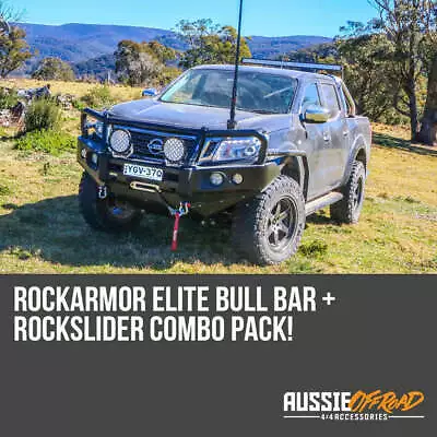 Rockarmor Bullbar + Rockarmor Rocksliders Combo Nissan Navara NP300 • $1999