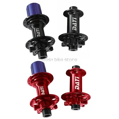 Front + Rear HUBSET BLACK/RED DATI DA M6 Hub QR5/9/15/20 SRAM XX1 24/28/32 Hole • $157.49