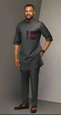 Senator Mens Wear|africans Men Clothing |kaftan Men Shirt And Down  • $109