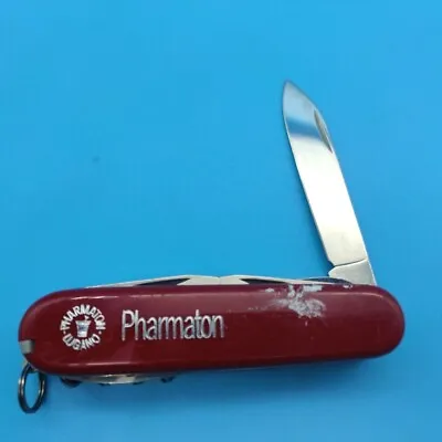 USED Victorinox Huntsman Swiss Army Knife Multi Tool Red LOGO • $25.49