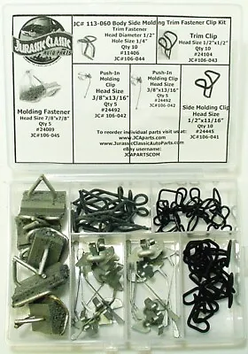 Body Side Molding Trim Fasteners Clips Assortment Kit 45 Pcs • $25.99