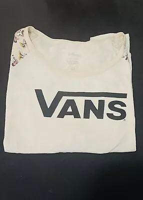 VANS & DISNEY Vintage Retro ¾ Sleeve Baseball Tee Minnie Mouse Pattern • $13