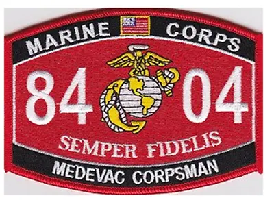 Marine Corps 8404 Medevac Corpsman Mos Semper Fidelis Patch Usmc Usn Doc • $13.98