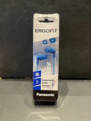 £10 • Buy Panasonic RP-HJE125E-Blue Ergofit In Ear. Ergonomic Hold Design