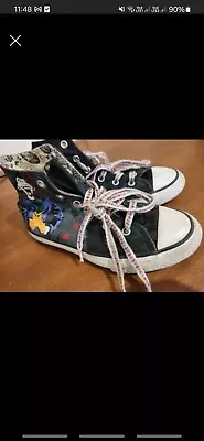 Size 1 Kids Converse Chuck Taylor Batman And Joker Shoes • $40