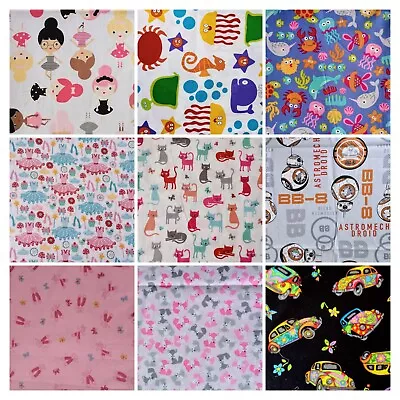Cotton Fabric Remnants *choose Your Own* *Craft Clearance* Mixed Designs • £4