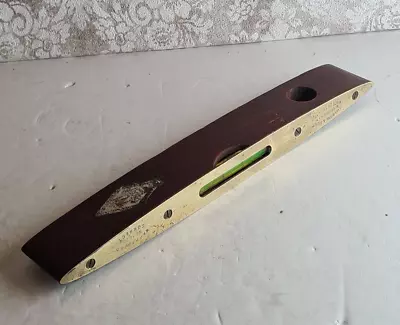 £19.19 • Buy Antique 19th Century Wood  & Brass Spirit Level John Rabone & Sons No 1625  #4
