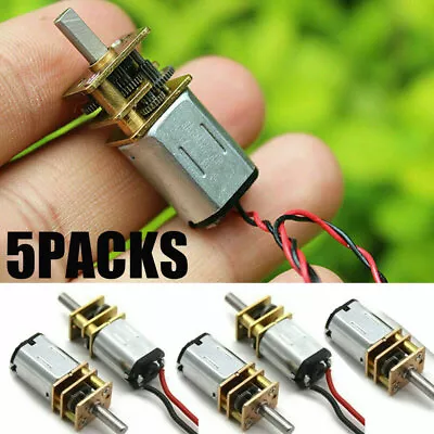 5X Mini N20 Gear Motor DC 3V-9V Slow Speed Full Metal Gearbox DIY Robot Car US## • $15.29