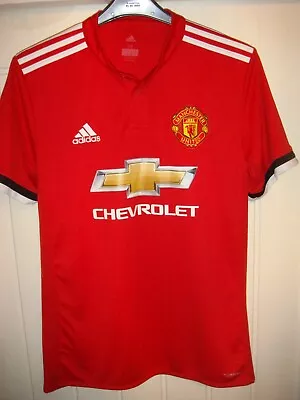 Manchester United Adidas Home Football Shirt Man Utd - 2017/18 - Medium-t30 • £8.99