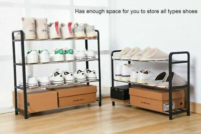 $21.84 • Buy 3/4/5 Tier Shoe Rack Shelf Organiser Storage Stand Cabinet Holder Layer Corner