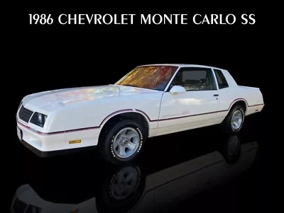 1986 Chevrolet Monte Carlo SS New Sign-18x24  USA STEEL XL Size- 4lb • $88.88