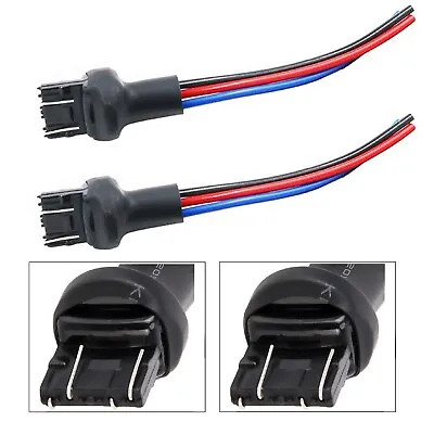 Pigtail Wire Male Socket 7443 7444 Two Harness Brake Stop Tail Cable Stock Plug • $9.97