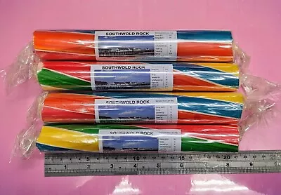 £9.99 • Buy FOUR MEGA Sticks Of Traditional Seaside Rock - Rainbow Fruit Made In Blackpool