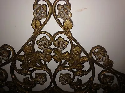 Vintage Rococo Style Cast Iron Double Size Headboard • $599