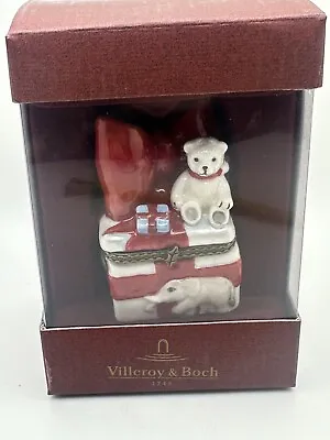 Villeroy & Boch 1748 Scandinavia Porcelain Christmas Ornament Trinket Box • $15