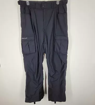 Marmot Men's Snowboard Skiing Ski Winter Snow Pants Black Size Xl • $50