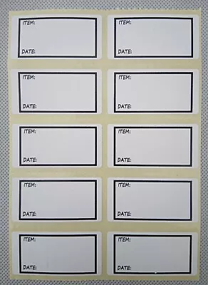 £2.99 • Buy 200 X Contents Stickers.  50 X 25mm.  Food Jars, Freezer Bags, Sticky Labels