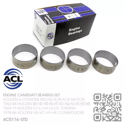 Acl Cam Bearings Std Size 6 Cyl 173 & 202 Motor [holden Vb-vc-vh-vk Commodore] • $39.50