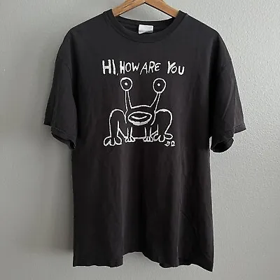 Vintage 90’s Daniel Johnston Hi How Are You T-shirt Hanes Heavyweight SZ: Large • $100