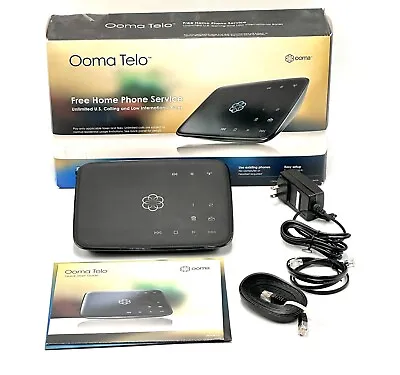 Ooma Telo Free Smart Home Phone Service VoIP Phone - Black  • $58.99