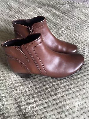 Gabor Womens Ankle Boots Brown Size 5 1/2 • £14