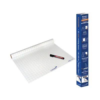 Legamaster Magic Chart Gridded Roll White 600x800mm 1590-00 *FREE DELIVERY* • £23.99