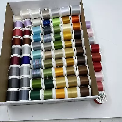 Madeira Polyneon Embroidery Thread 40 Weight Spools 77 Lot Assorted Colors • $20