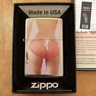 Zippo 02728 View From Behind 2023 #4 Woman Lingerie Lighter + FLINT PACK • $45.10