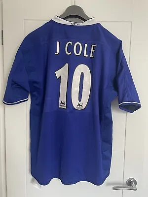 £40 • Buy Joe Cole 10 Chelsea Shirt Large 2003 2004 2005 Umbro Reversible Home Jersey Blue