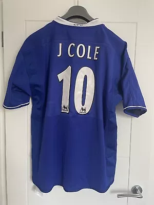 £40 • Buy Joe Cole 10 Chelsea Shirt Large 2003 2004 2005 Umbro Reversible Home Jersey Blue