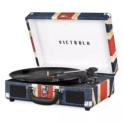 Victrola The Journey Bluetooth Suitcase Record Player With 3-speed Turntable • $37.84