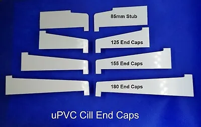 £2.45 • Buy UPVC Cill/Sill External End Caps Various Sizes In White