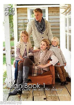 King Cole Aran Book 1 By Sue Batley-Kyle  Knitting Book Over 30 Items To Knit • £9.49