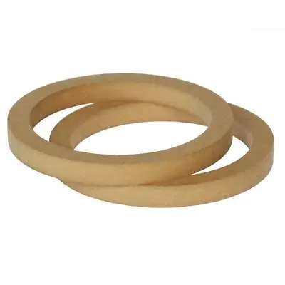 6.5  165mm Pair Of MDF Speaker Spacer Mounting Rings 18mm Thick ID 144mm • £10.99