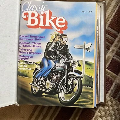£20 • Buy Classic Bike Magazines In Genuine Binders 1st Issue 1978 To Dec 1983,No2 Missing