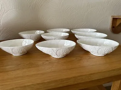 Coalport (Wedgwood/Spode) Countryware 8x Avocado Dishes Cabbage Leaf Pristine • £80