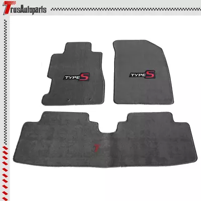 For 01-05 Civic & 02-05 Honda Civic Si Gray Nylon Floor Mats Carpets W/ TypeS • $57.99