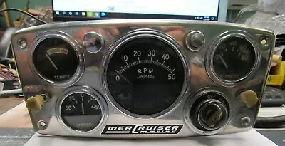  Used Vintage Freshwater Mercruiser  Chrome Dash With Gauges Very Clean • $299.99