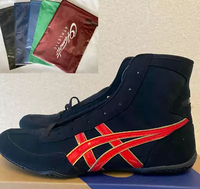 【Shoe Bag Included】Asics Wrestling Shoes EX-EO 1083A001 Black×Red×Gold • $259.99
