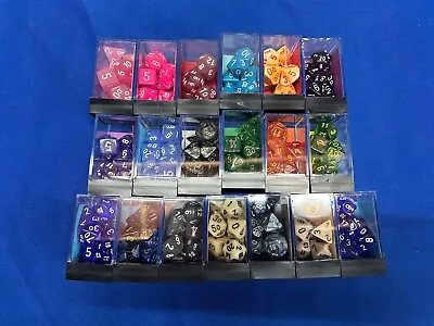 Chessex Dice Lot (19)- Variety Of Colors-Brand New-Free Shipping! • $109.99