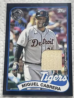 2024 Topps Series 1 Miguel Cabrera - Relic Game Used Bat #89BR-MC /199   • $0.99