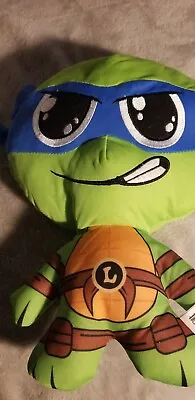 New TEENAGE MUTANT NINJA TURTLES Leonardo 12  Plush Pillow NWT. • $10