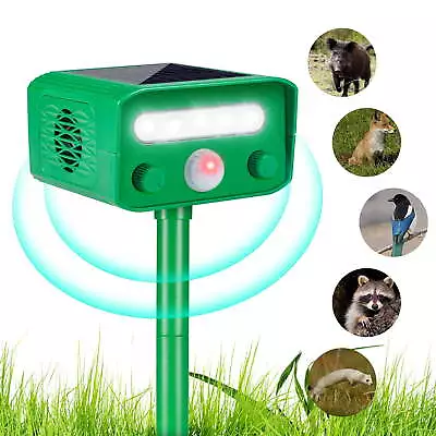 Jahy2Tech Solar Ultrasonic Animal Repellent For Yard Home With Motion Sensor • $22.99