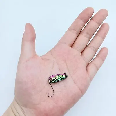 10 Pack Micro Metal Spoon Fishing Lure 2.5g/3.5g/5g/7g Trout Bass Fishing Tackle • $9.36