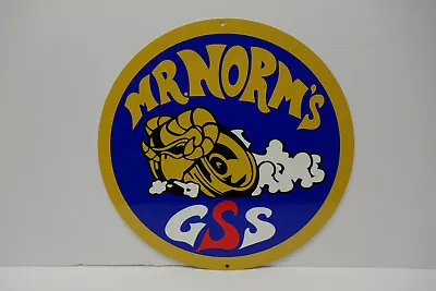 Mr Norms Grand Spaulding Gss Heavy Steel Die Cut Enamel Sign • $115