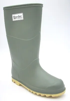 Boys Girls Size 3 4 5 6 9 10 12 13 1 2 Green Farm Wellington Wellies Welly Boots • £11.99