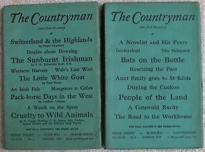 The Countryman - 2 Copies. Autumn 1951 And Summer  1953. • £6.50